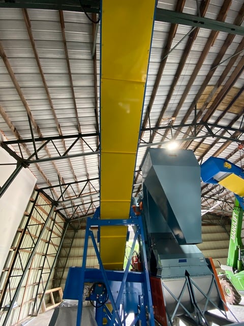 14" wide x 31' long, MC3 Conveyor #3, Slider Bed Belt Conveyor (D-Style), cleated belt, new surplus - Image 7