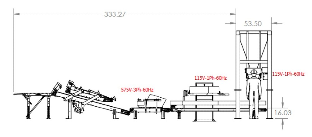 Express Scale #RW-14V, gravity fill bagger & sealer complete system 2023, complete bagging & sealing system - Image 4