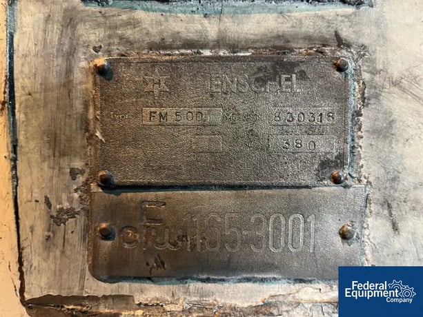 500 liter Henschel #FM500, High Intensity Mixer, on base - Image 2