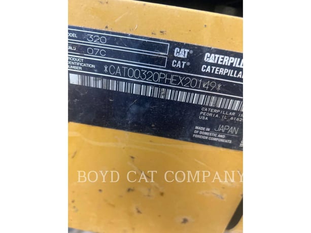 Caterpillar 320-07, Crawler Excavator, 3077 hours, S/N: HEX20149, 2020 - Image 6