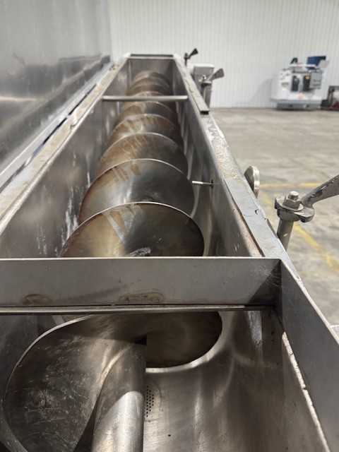 Reitz #TL-12-K2210, Thermascrew Blanching System, 12" diameter 10' long, Heated Screw Conveyor w/ Filter & - Image 2