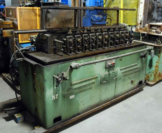 12 Stand, Tishken #12-RLW-1, 1" spindle diameter, 3.5" roll space, 5" horiz.cntrs, #2955 - Image 2