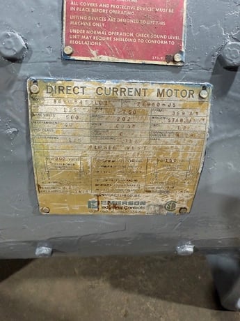 125 HP 1750 RPM Emerson Frame 369AT, 500 VA., 150/300 VF - Image 2
