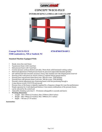 Gannomat #Concept-70-Eco-Plus, Interlocking Lamellar Case clamp, 220 V., 3ph, 2023 - Image 4