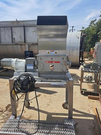 11.8" x 13.8" Gericke #NBS-300/450, Granulator Sieve/Nibbler, Stainless Steel, 4-Blade Cutting Design, 12000 - Image 6
