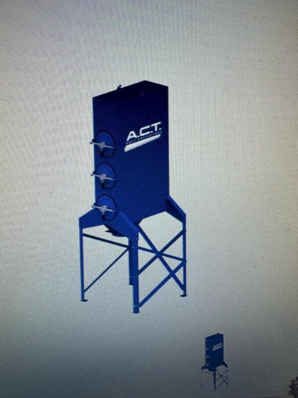 2000 cfm Act #3-3H, Dust Collector, 762 sq.ft., dust drawer, NEW - Image 1