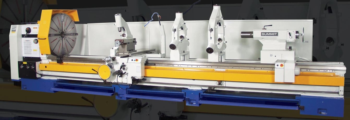 51.9" Summit #52-6X240, Heavy Duty Engine Lathe, variable speed, 37.4" swing over cross slide, 1000 RPM, 6.1" - Image 1