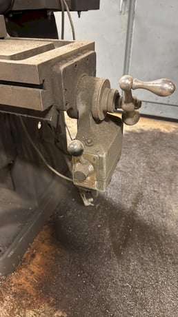 Bridgeport, Vertical Mill, 12" x 30" table, step pully, powered X-Axis, auxiliary head - Image 6