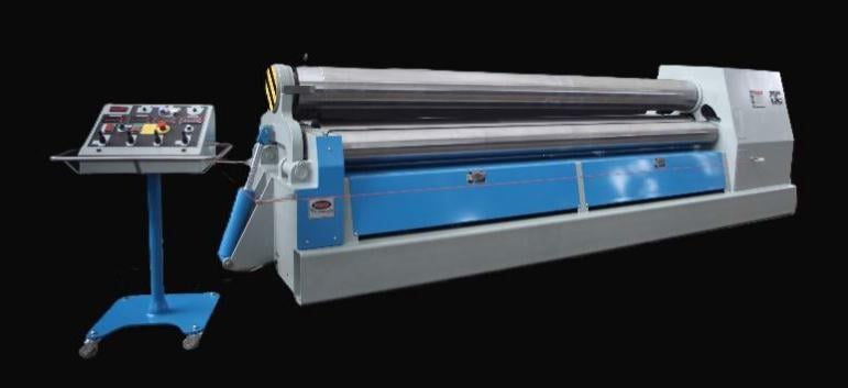 10' x 2-3/8" WDM #404-24-10, Hydraulic Initial Pinch Plate Bending Machine, 24" diameter top roll, 22 FPM - Image 1