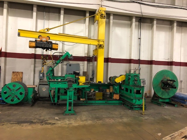 12" x .008" -.125" General Electric Littell-Bliss, slitting line, 4000 lbs, 16HP recoiler, transformer, parts - Image 2