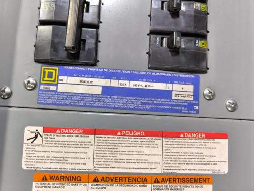 200 Amp. Square D, NQ472L2C NQ, Panelboard, 240 Volts, 3PH, 4 wire, 64 Space, 3R, w/ 23 breakers - Image 3