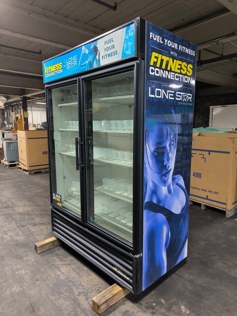 True #GDM-49-LD, Drink Refrigerator Merchandiser, Reach in, Glass Door, 5 Shelf, Used - Image 3