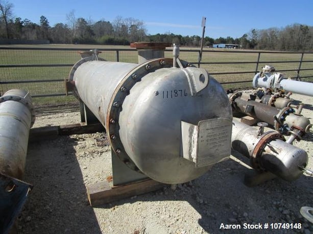1185 sq.ft., 25 psi shell, 56 psi tube, Praj Industries, Horizontal Shell & Tube Heat Exchanger, 304L - Image 5