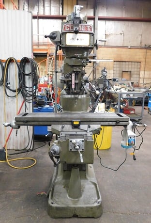 Mighty Comet #3VHG, vertical mill, 9" x42" tbl., 3 HP, 12" X, 28" Y, 16" Z, 60-4200 RPM, R-8, Sony 2-Axis - Image 1