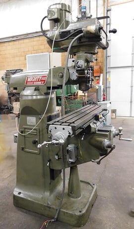 Mighty Comet #3VHG, vertical mill, 9" x42" tbl., 3 HP, 12" X, 28" Y, 16" Z, 60-4200 RPM, R-8, Sony 2-Axis - Image 2