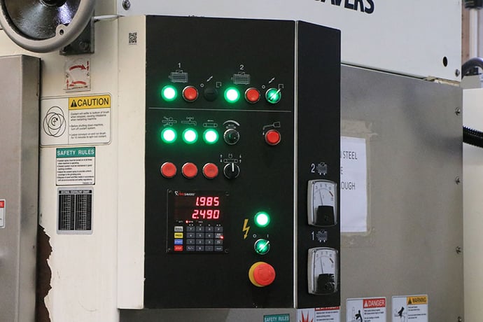 Timesavers #LYNX-37MWT-DB-60, Abrasive Finishing Machine, 37" x 60", 6" drum & brush, 8" open, 208 V., 15-45 - Image 5
