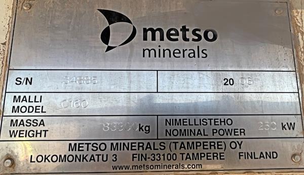 47" x 63" Nordberg Metso #C160, Jaw Crusher, spare parts - Image 3