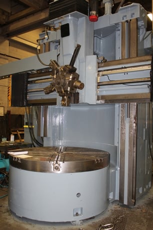 76" Bullard #Dynatape, Precision turret, 4-Jaw, Fanuc 15T, 58" under rail, 75 HP, 1991 - Image 1