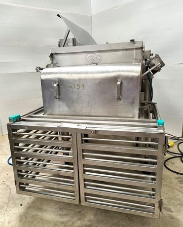Rietz-Bepex #RS-15-K3403-6, twin shaft jacketed mixer, 41" L x 30.5" W x 19.5" D trough, portable on wheels - Image 2