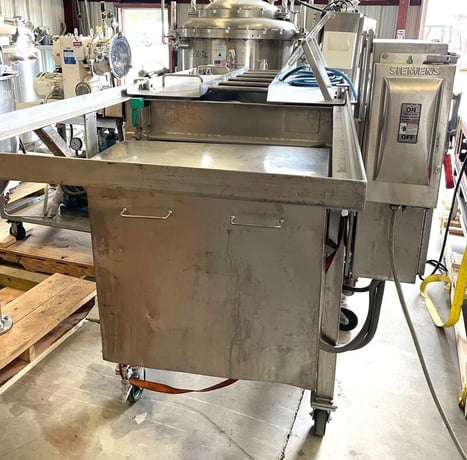 Rietz-Bepex #RS-15-K3403-6, twin shaft jacketed mixer, 41" L x 30.5" W x 19.5" D trough, portable on wheels - Image 6