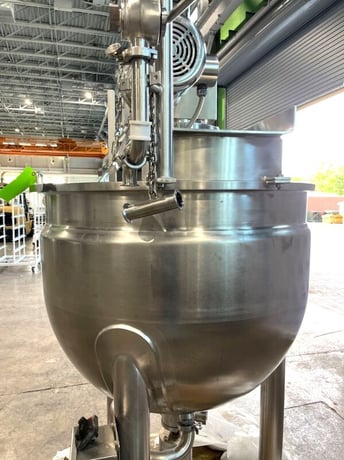 150 gallon Lee, double motion 316 Stainless Steel mix kettle w/ sweep agitation, 2006 - Image 3