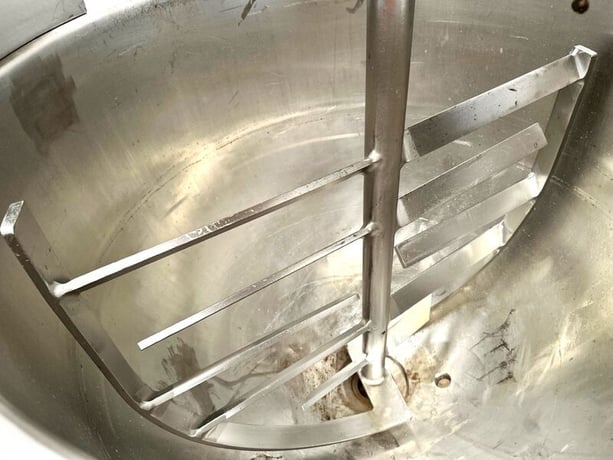 150 gallon Lee, double motion 316 Stainless Steel mix kettle w/ sweep agitation - Image 6