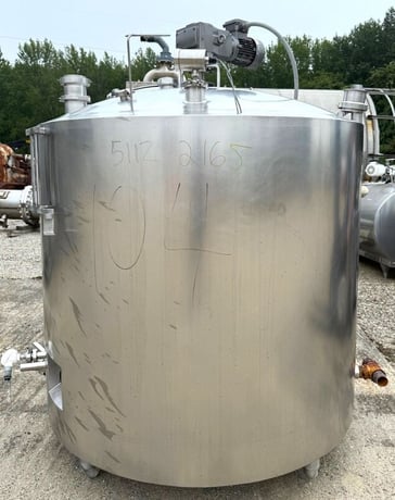 500 gallon Walker #PZ-ST, jacketed Stainless Steel mix tank / processor / pasteurizer / kettle - Image 5