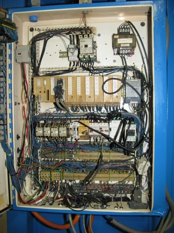 57 Ton, Down-acting, 72" LR x 55" FB, 39" daylight, 24" stroke, frame style, gear & rack guides, #2285 - Image 6