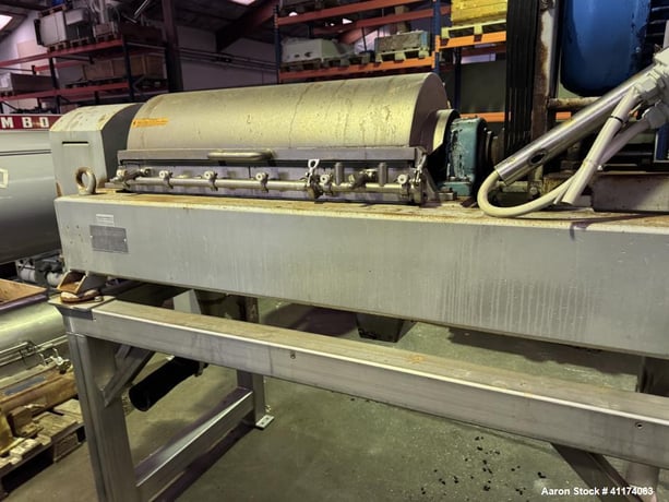 Alfa-Laval #MRNX-414" B-31G, Solid Bowl Decanter Centrifuge, 316 Stainless Steel, Food-Grade, 3700 RPM, 400 - Image 4