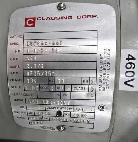 20" Clausing #2286, single spindle drill press, 1998 - Image 7