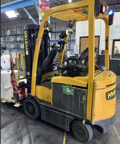 5000 lb. Hyster #E50XN-27, electric forklift, 2-stage mast - Image 2