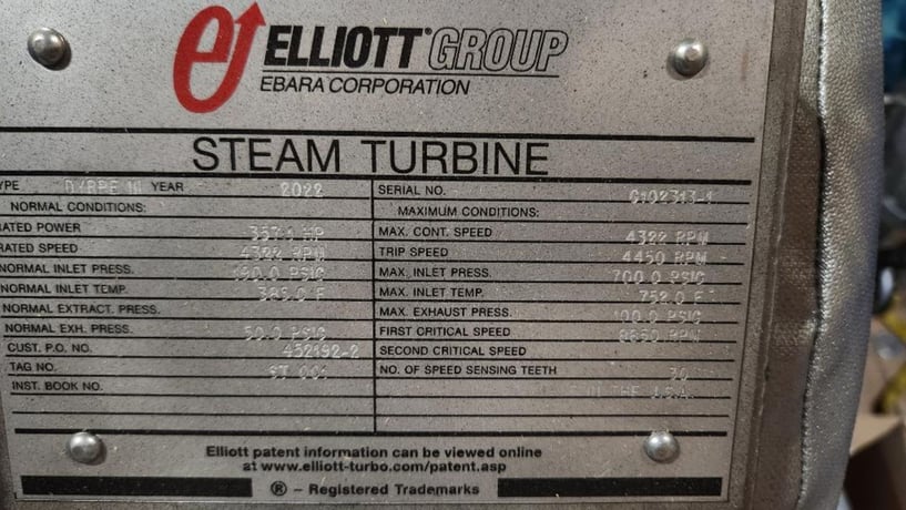 Elliot Group #DYRPE-III steam turbine, 2022 - Image 1