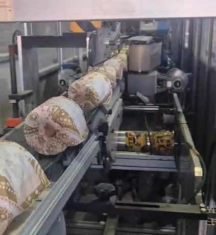 TMC #TS300, automatic toilet roll wrapping machine, PLC, rebuilt 2024 - Image 1