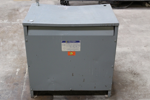 75 KVA 480 Primary, 240 Secondary, Square D, Insulated Transformer, 3 Phase, 60 Hz, 90/180 Amps - Image 1