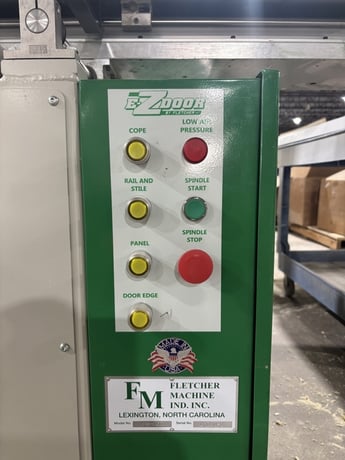 Fletcher Machine #E-ZDoor, Raised Panel Door Machine, 129" width x 48" D max Work capacity, 1" Material - Image 2