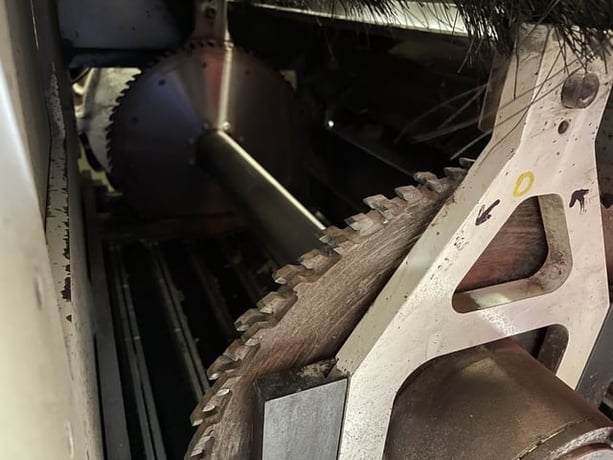 2.75" Mereen-Johnson #524-DDCSR, 2+4 Double Arbor Gang Rip Saw, 24" Arbor Space, 12"/14" Tooling, 30" min. - Image 10