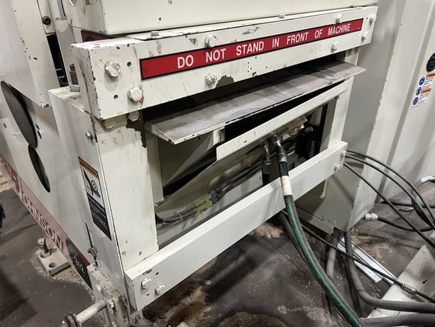 Mereen-Johnson, Power Table, (2) Bottom & (2) Top Rolls, Manual Board Height Adjustment - Image 1