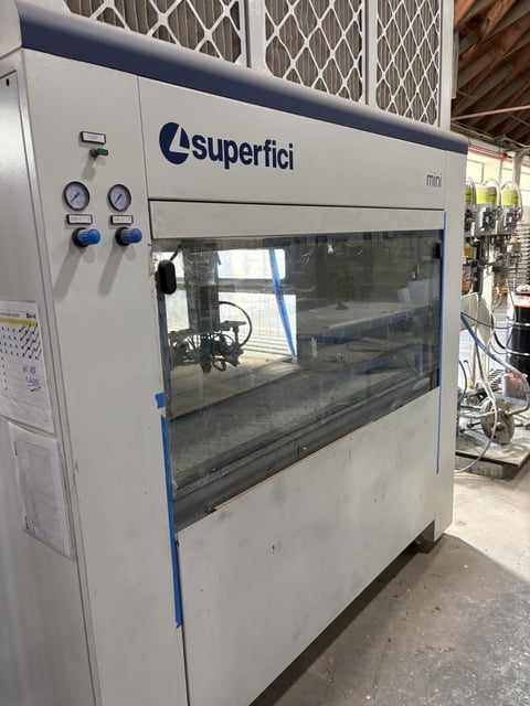 Superfici #Mini-Plus-P, Reciprocating Spray Machine, 16' L x 51" width x 3.5" thick max Workpiece Size, 63" - Image 6