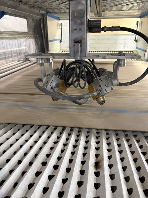 Superfici #Mini-Plus-P, Reciprocating Spray Machine, 16' L x 51" width x 3.5" thick max Workpiece Size, 63" - Image 7