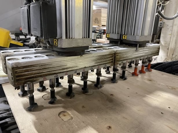 Vitap #Sigma B2, Through-Feed Top & Bottom Boring Machine, 32 mm Centers, 70 mm Drill depth, 112" Table, 700 - Image 5