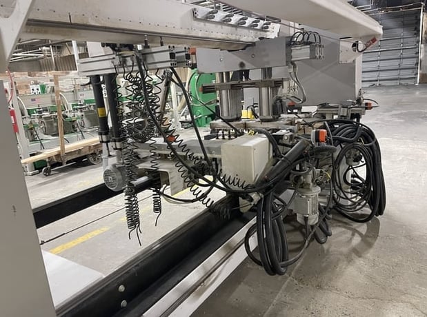 Vitap #Sigma B2, Through-Feed Top & Bottom Boring Machine, 32 mm Centers, 70 mm Drill depth, 112" Table, 700 - Image 9