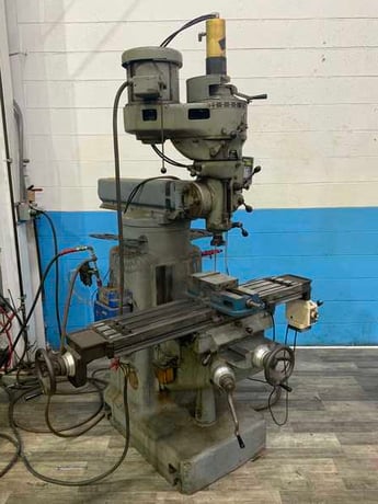 Wells-Index #847, Vertical Mill, 9" x 46" Table, 34" X, 12" Y, 16" Z, 6" Quill Travel, 12" Ram Travel, 32 HP - Image 1