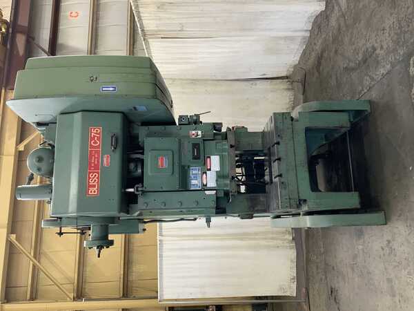 75 Ton, Bliss #C-75, O.B.I. Press, 24" x 36" Bed Area, 18" x 24" Slide Area, 19" Between Uprights, 4" Stroke - Image 2