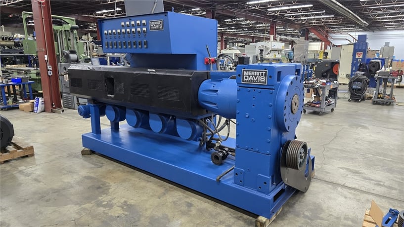 4.5" Merritt/Davis Standard, Single Screw Extruder, Air Cooled, 24:1 L/D Barrel, (5) Barrel & (4) Die Zones - Image 6