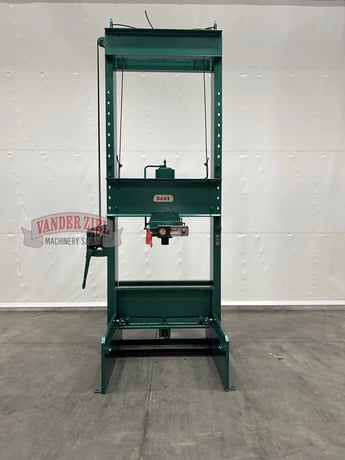 150 Ton, Dake #42-312, Air Operated H-Frame Press, 48" Between Uprights, 30" Table Travel, 16" Ram Travel - Image 1