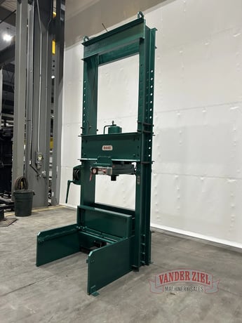 150 Ton, Dake #42-312, Air Operated H-Frame Press, 48" Between Uprights, 30" Table Travel, 16" Ram Travel - Image 3