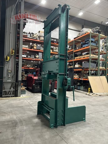 150 Ton, Dake #42-312, Air Operated H-Frame Press, 48" Between Uprights, 30" Table Travel, 16" Ram Travel - Image 6