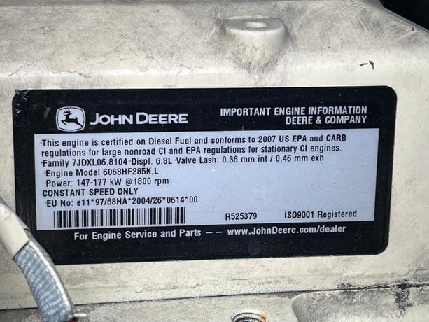 125 KW Kohler #125REOZJD, Generator, w/Enclosure & Base Fuel Tank, 6.8L Diesel Engine, 12-Wire, 1/3 Phase, 60 - Image 7