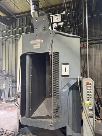 Wheelabrator #WS-4/210, Spinner Hanger, (2) Wheels, 5000 lbs. capacity, 48" diameter x 24" H, 10 HP per Wheel - Image 1