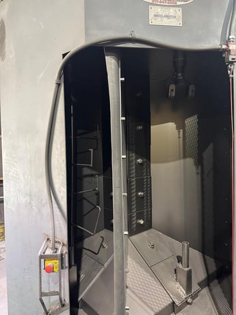 Wheelabrator #WS-4/210, Spinner Hanger, (2) Wheels, 5000 lbs. capacity, 48" diameter x 24" H, 10 HP per Wheel - Image 2